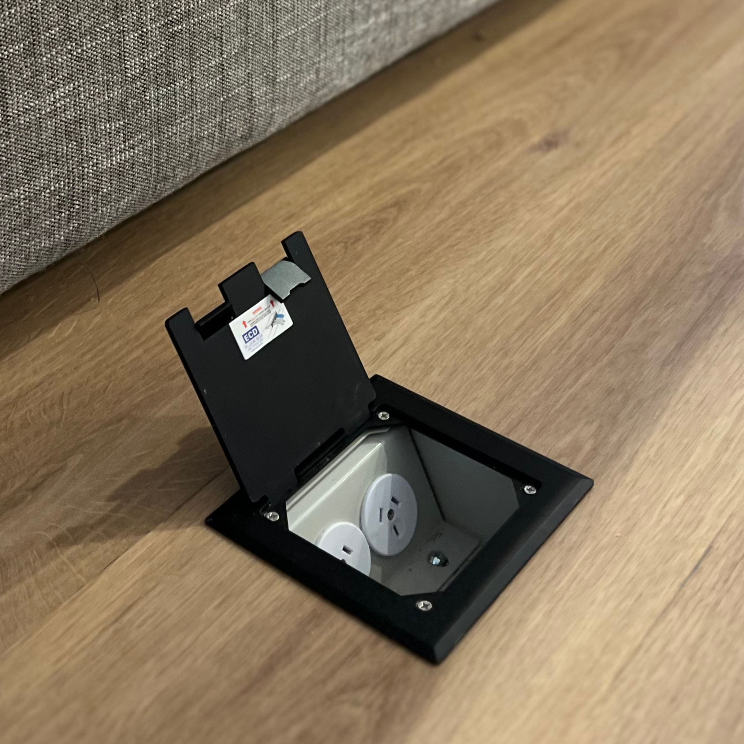 Flush Power point installation Design Tech Electrical Melbourne