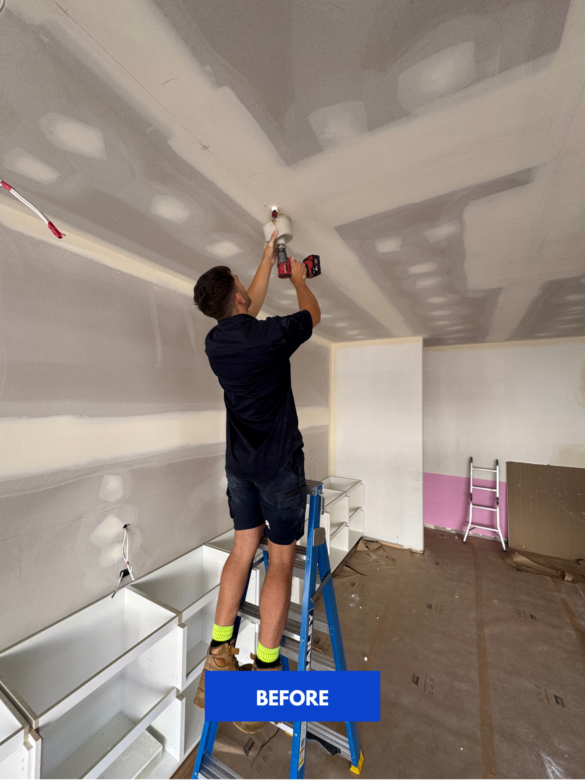 Shop Fitout Studio 520 Light Installation Melbourne DTE