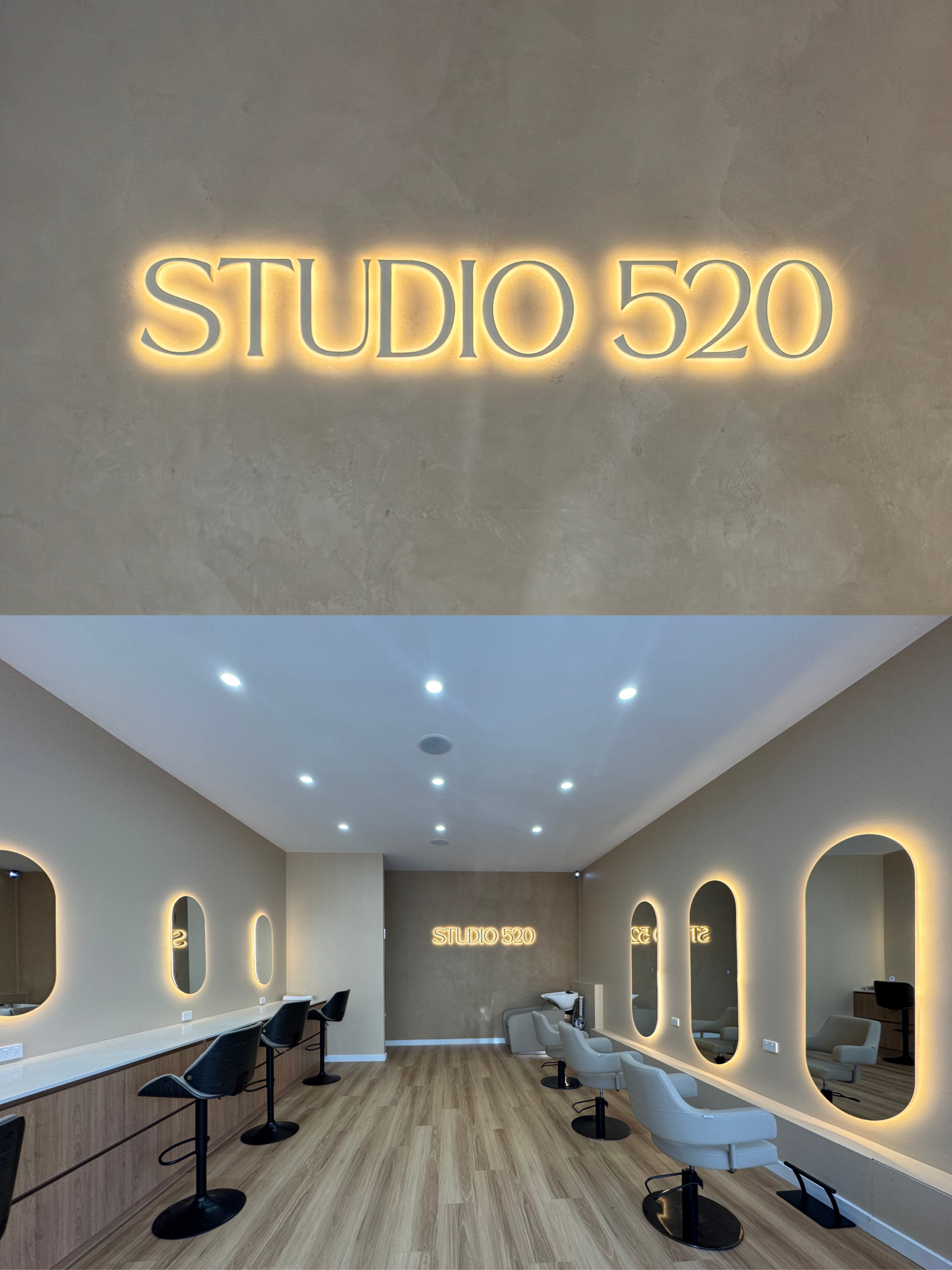 Shop Fitout Studio 520 Light Installation Melbourne DTE